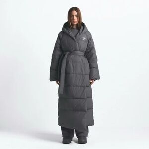 SKIMS Charcoal Long Puffer Coat